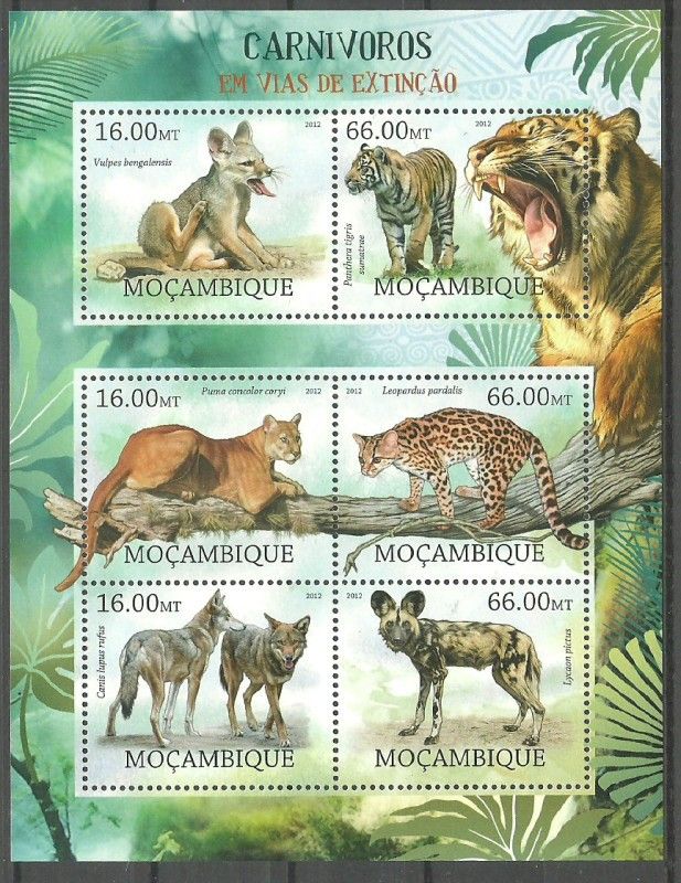Znaczek Mozambik 2012 Mi ark 5796-5801 Czyste **