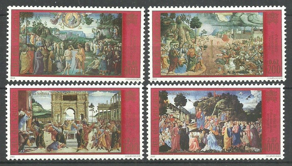 Znaczek Watykan 2001 Mi 1362-1365 Czyste **
