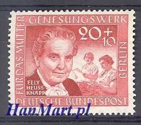 Znaczek Berlin Niemcy 1957 Mi 178 Czyste **