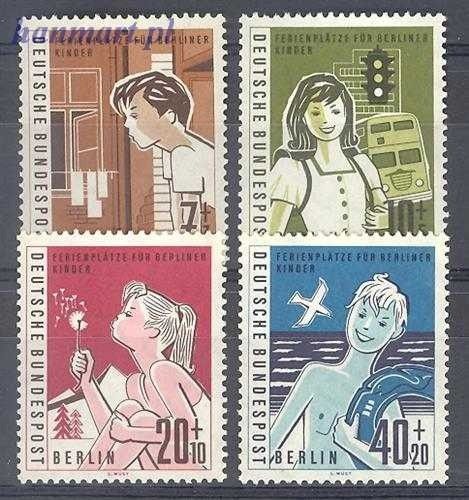 Znaczek Berlin Niemcy 1960 Mi 193-196 Czyste **