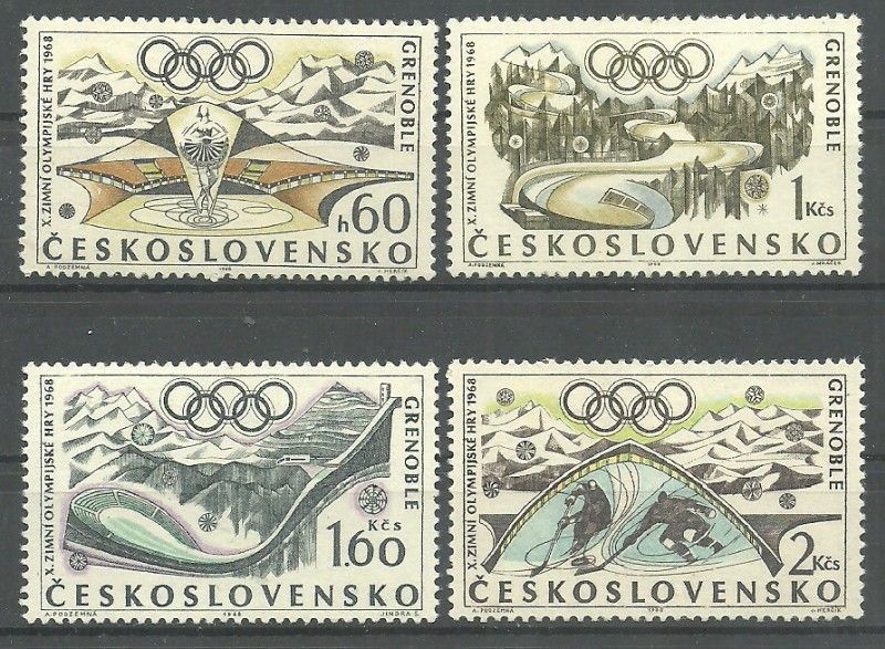 Znaczek Czechosłowacja 1968 Mi 1763-1766 Czyste **