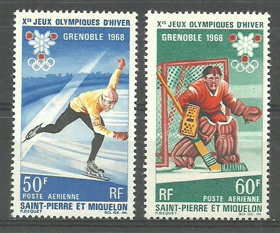 Znaczek Saint Pierre i Miquelon 1968 Mi 423-424 Czyste **