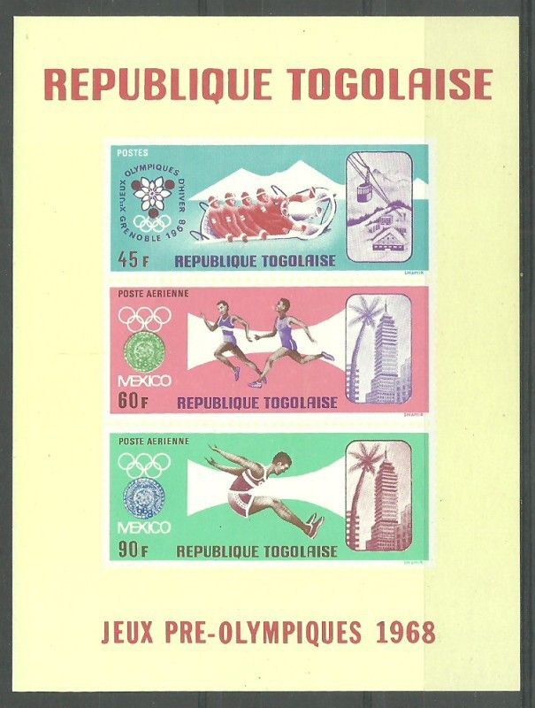 Znaczek Togo 1967 Mi bl 32 Czyste **