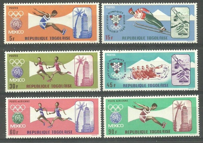 Znaczek Togo 1967 Mi 626-631 Czyste **