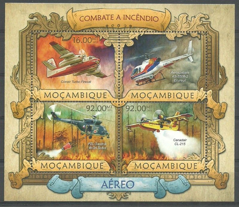 Znaczek Mozambik 2013 Mi ark 6419-6422 Czyste **
