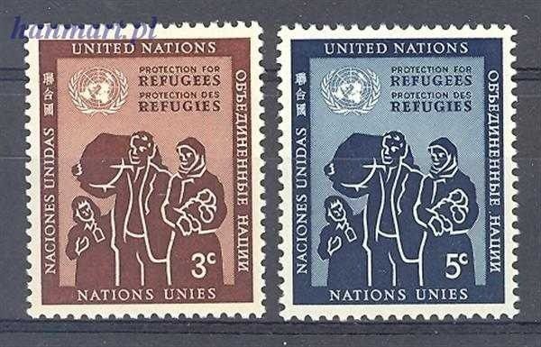 Znaczek Narody Zjednoczone Nowy Jork 1953 Mi 19-20 Czyste **