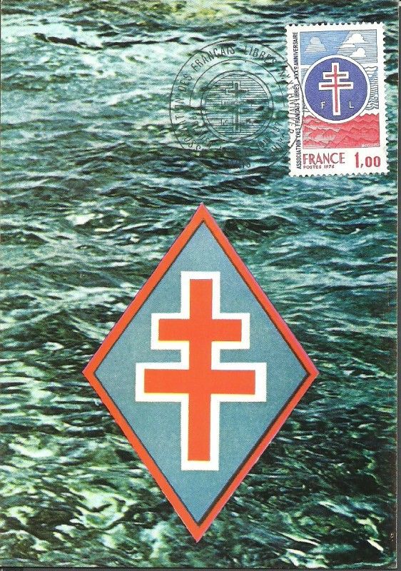 Znaczek Francja 1976 Mi 1969 Karta Max
