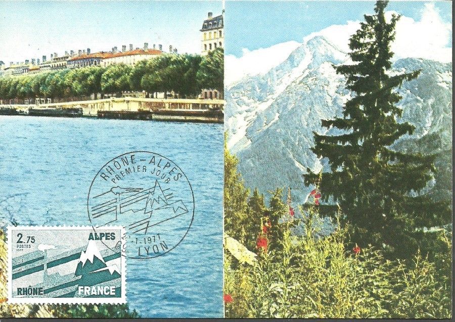 Znaczek Francja 1977 Mi 2008 Karta Max