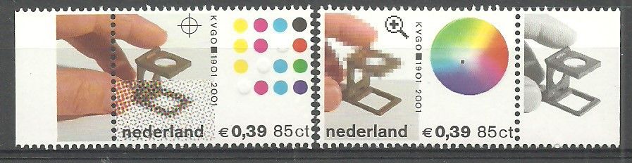 Znaczek Holandia 2001 Mi 1931-1932 Czyste **