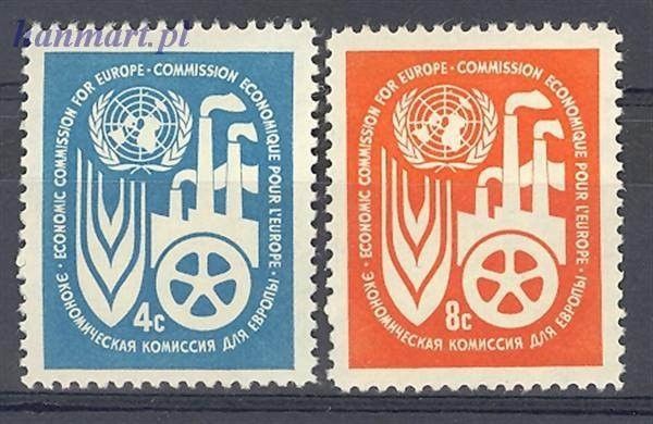 Znaczek Narody Zjednoczone Nowy Jork 1959 Mi 78-79 Czyste **
