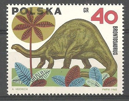 Znaczek Polska 1965 Mi 1572 Fi 1423 Czyste **
