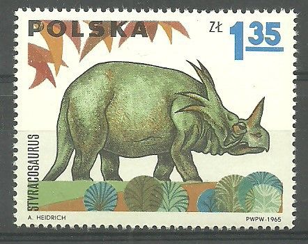 Znaczek Polska 1965 Mi 1576 Fi 1427 Czyste **