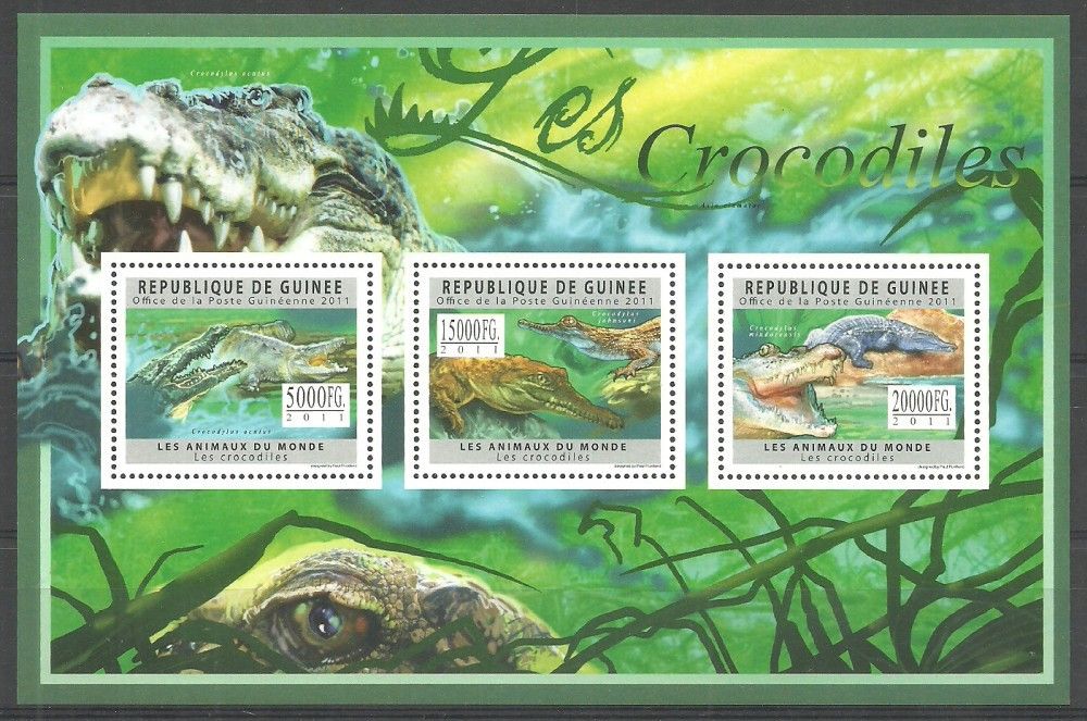 Znaczek Gwinea 2011 Mi ark 8873-8875 Czyste **