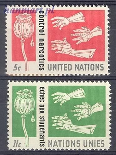 Znaczek Narody Zjednoczone Nowy Jork 1964 Mi 142-143 Czyste **