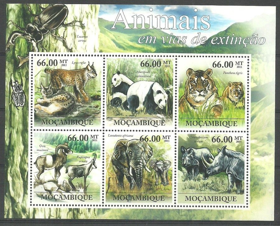 Znaczek Mozambik 2011 Mi ark 5323-5328 Czyste **