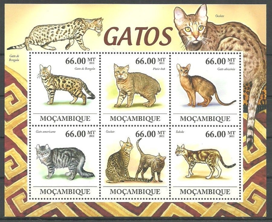 Znaczek Mozambik 2011 Mi ark 5344-5349 Czyste **