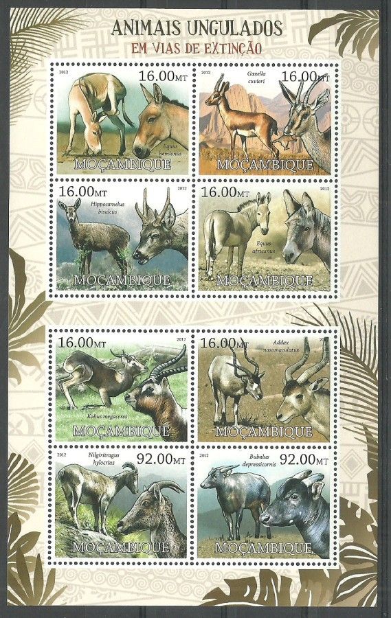 Znaczek Mozambik 2012 Mi ark 5674-5681 Czyste **