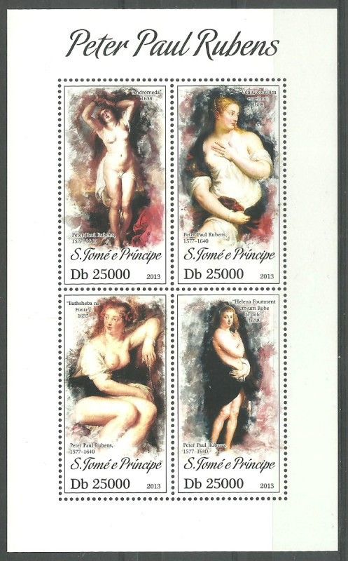 Znaczek Wyspy Św. Tomasza i Książęca 2013 Mi ark 5311-5314 Czyste **
