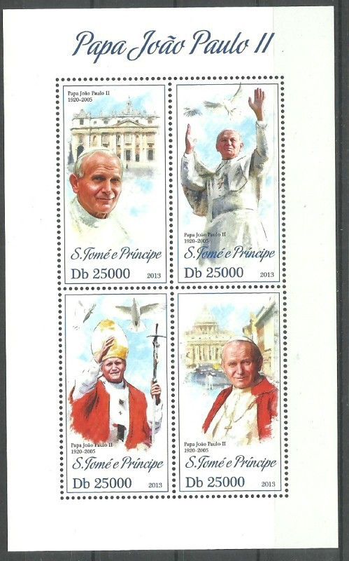 Znaczek Wyspy Św. Tomasza i Książęca 2013 Mi ark 5331-5334 Czyste **
