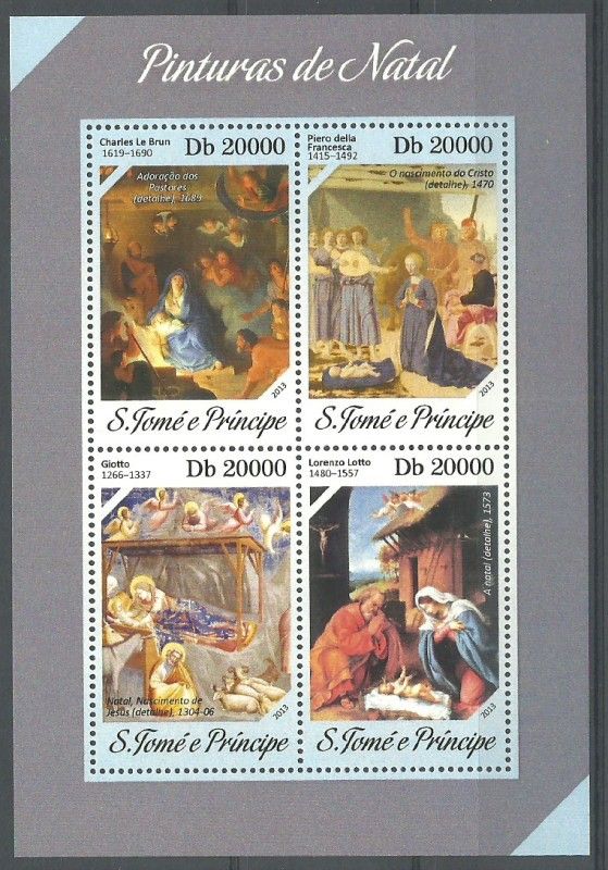 Znaczek Wyspy Św. Tomasza i Książęca 2013 Mi ark 5401-5404 Czyste **