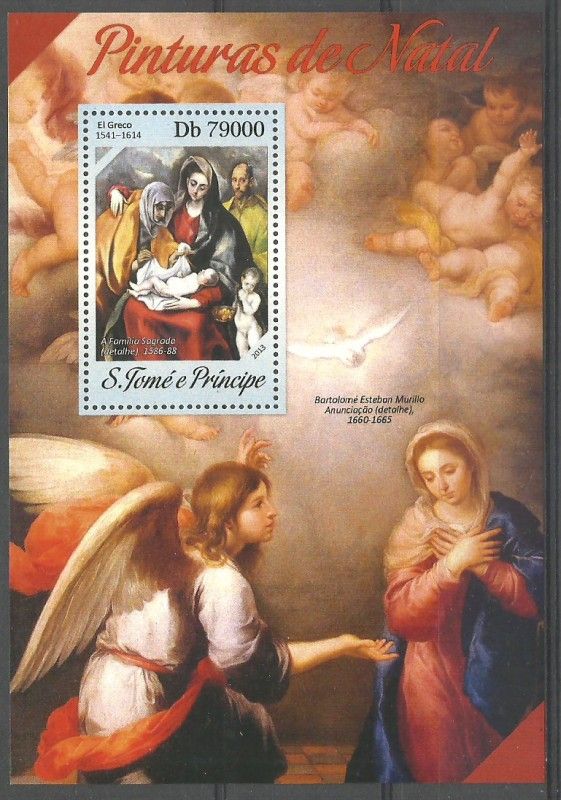 Znaczek Wyspy Św. Tomasza i Książęca 2013 Mi bl 940 Czyste **