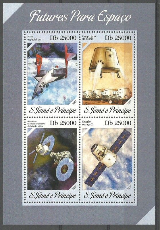 Znaczek Wyspy Św. Tomasza i Książęca 2013 Mi ark 5416-5419 Czyste **