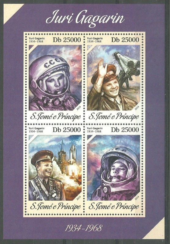 Znaczek Wyspy Św. Tomasza i Książęca 2013 Mi ark 5446-5449 Czyste **