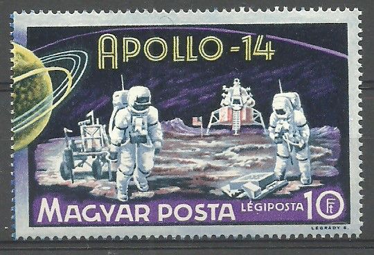 Znaczek Węgry 1971 Mi 2661a Czyste **