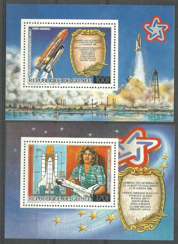 Znaczek Gwinea 1986 Mi bl 222-223 Czyste **