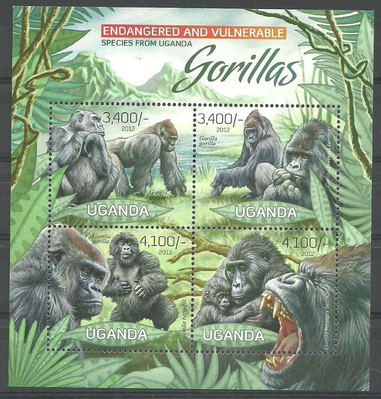 Znaczek Uganda 2012 Mi ark 2990-2993 Czyste **