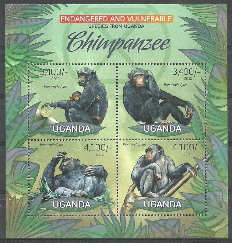 Znaczek Uganda 2012 Mi ark 2995-2998 Czyste **