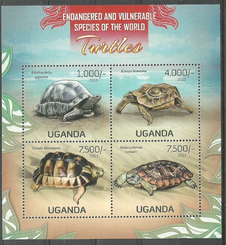 Znaczek Uganda 2013 Mi ark 3005-3008 Czyste **