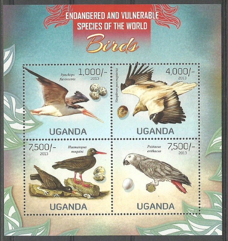 Znaczek Uganda 2013 Mi ark 3010-3013 Czyste **