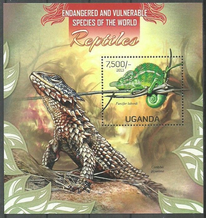 Znaczek Uganda 2013 Mi bl 418 Czyste **
