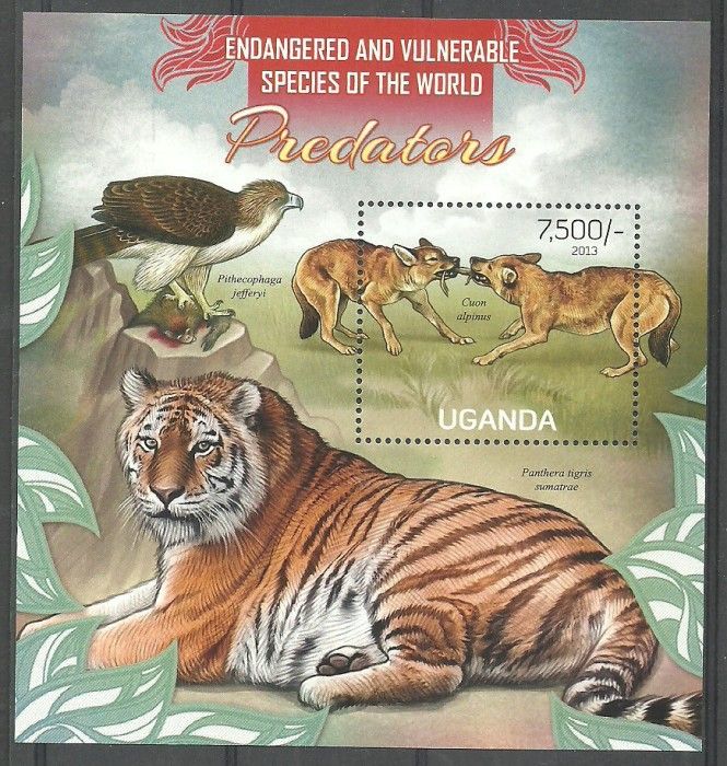 Znaczek Uganda 2013 Mi bl 420 Czyste **