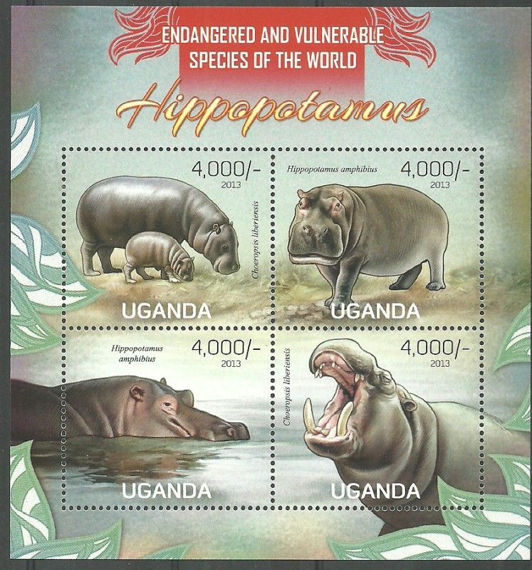 Znaczek Uganda 2013 Mi ark 3040-3043 Czyste **