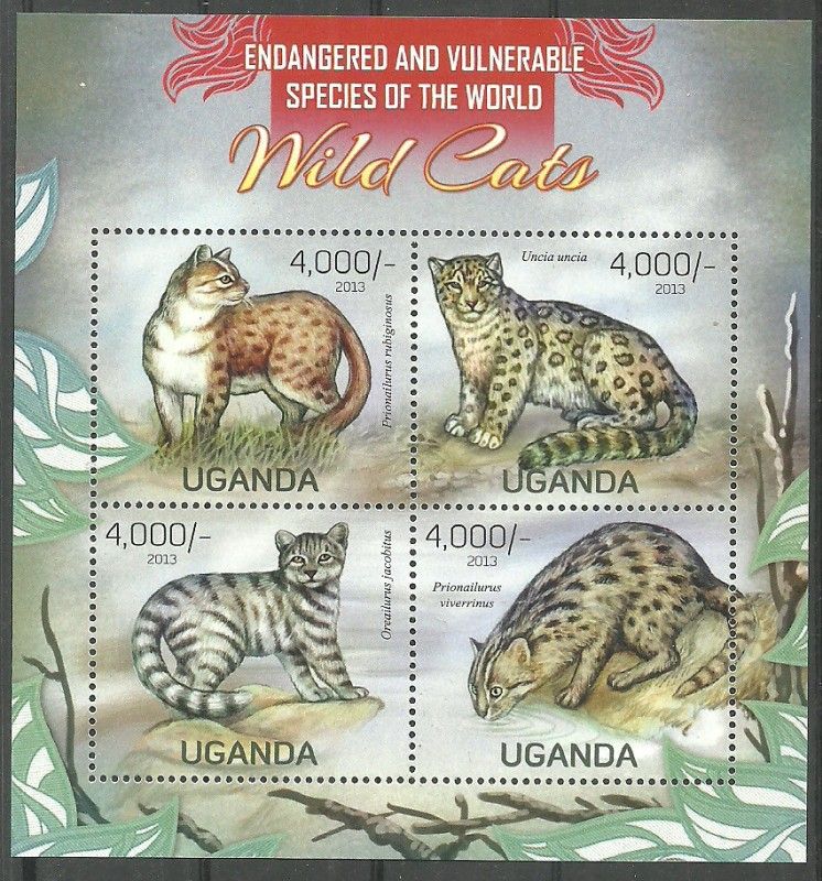 Znaczek Uganda 2013 Mi ark 3045-3048 Czyste **