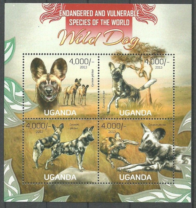 Znaczek Uganda 2013 Mi ark 3050-3053 Czyste **
