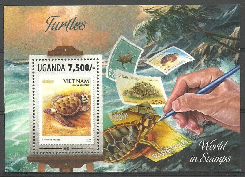 Znaczek Uganda 2013 Mi bl 441 Czyste **