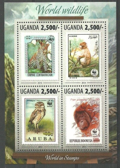 Znaczek Uganda 2013 Mi ark 3143-3146 Czyste **