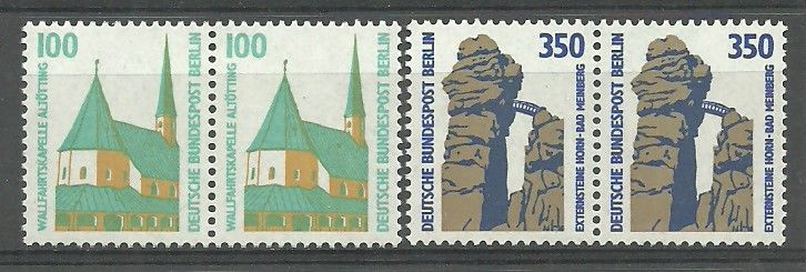 Znaczek Berlin, Niemcy 1989 Mi 834-835 Czyste **