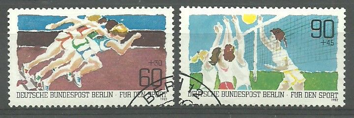 Znaczek Berlin, Niemcy 1982 Mi 664-665 Stemplowane