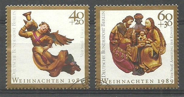 Znaczek Berlin, Niemcy 1989 Mi 858-859 Stemplowane
