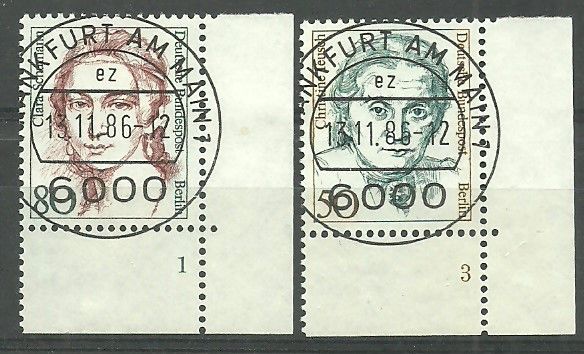 Znaczek Berlin, Niemcy 1986 Mi 770-771 Stemplowane