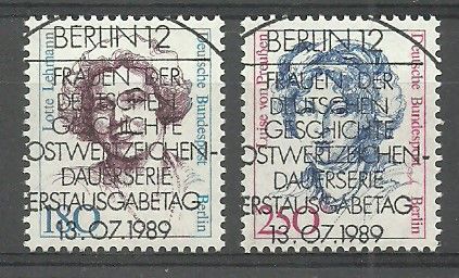 Znaczek Berlin, Niemcy 1989 Mi abo844-845 Stemplowane