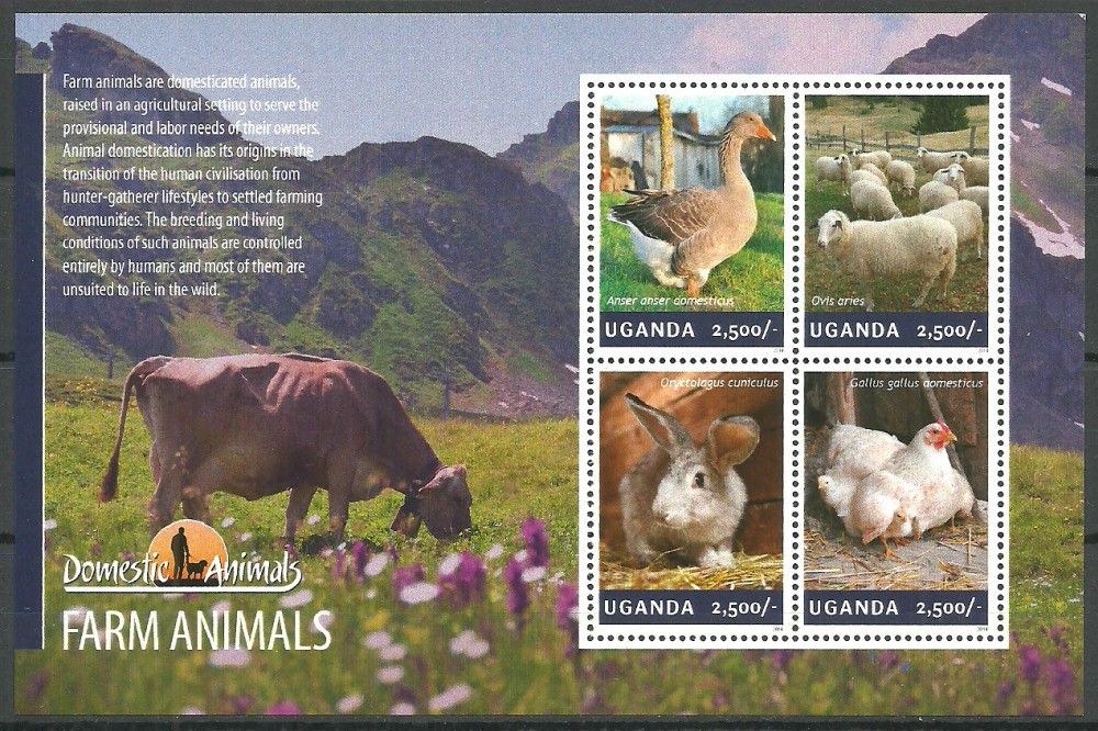 Znaczek Uganda 2014 Mi ark 3290-3293 Czyste **