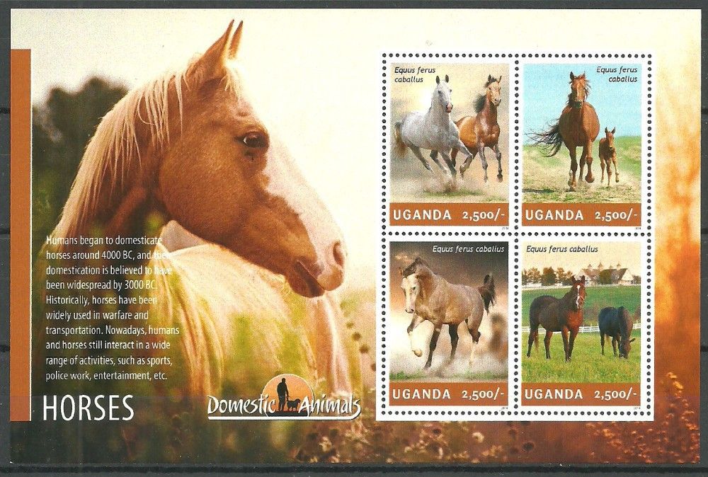 Znaczek Uganda 2014 Mi ark 3300-3303 Czyste **
