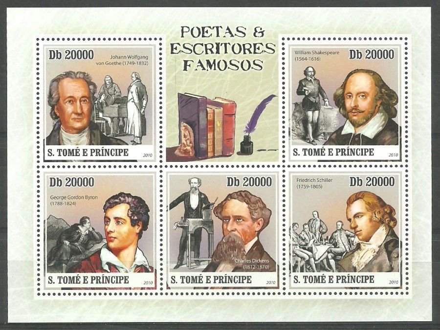 Znaczek Wyspy Św. Tomasza i Książęca 2010 Mi ark 4347-4351 Czyste **