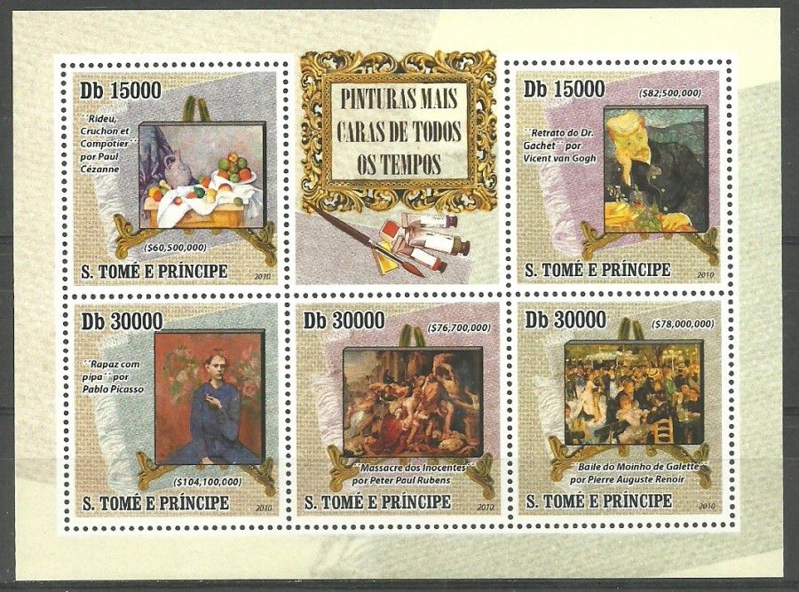 Znaczek Wyspy Św. Tomasza i Książęca 2010 Mi ark 4341-4345 Czyste **