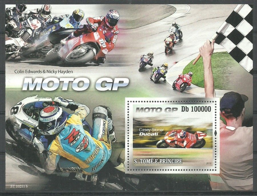 Znaczek Wyspy Św. Tomasza i Książęca 2010 Mi bl 759 Czyste **